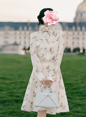 不退不换 原969 特惠639 26新款 王楚然同款 提花真丝衬衣+半身裙