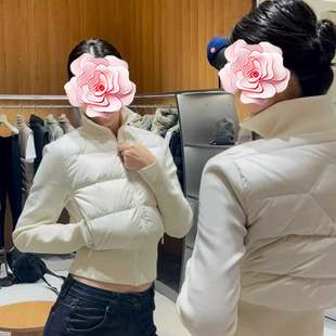 不退不换 原899 549 25新款 100白鸭绒 羊毛针织长袖羽绒服