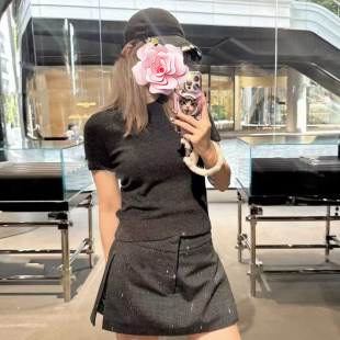 原409 假两件短裤 特惠249 重工烫钻马夹 半身裙 26新款 不退不换