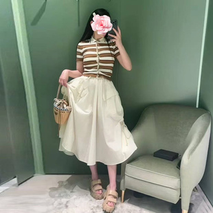 原409 25新款 不退不换 特惠239 美德拉撞色条纹 棉线针织开衫