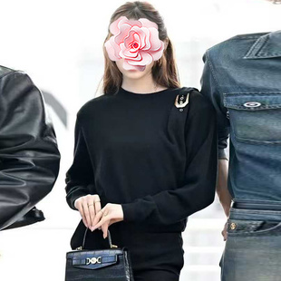 原439 金扣搭带羊毛针织衫 特惠249 鞠婧祎同款 25新款 不退不换