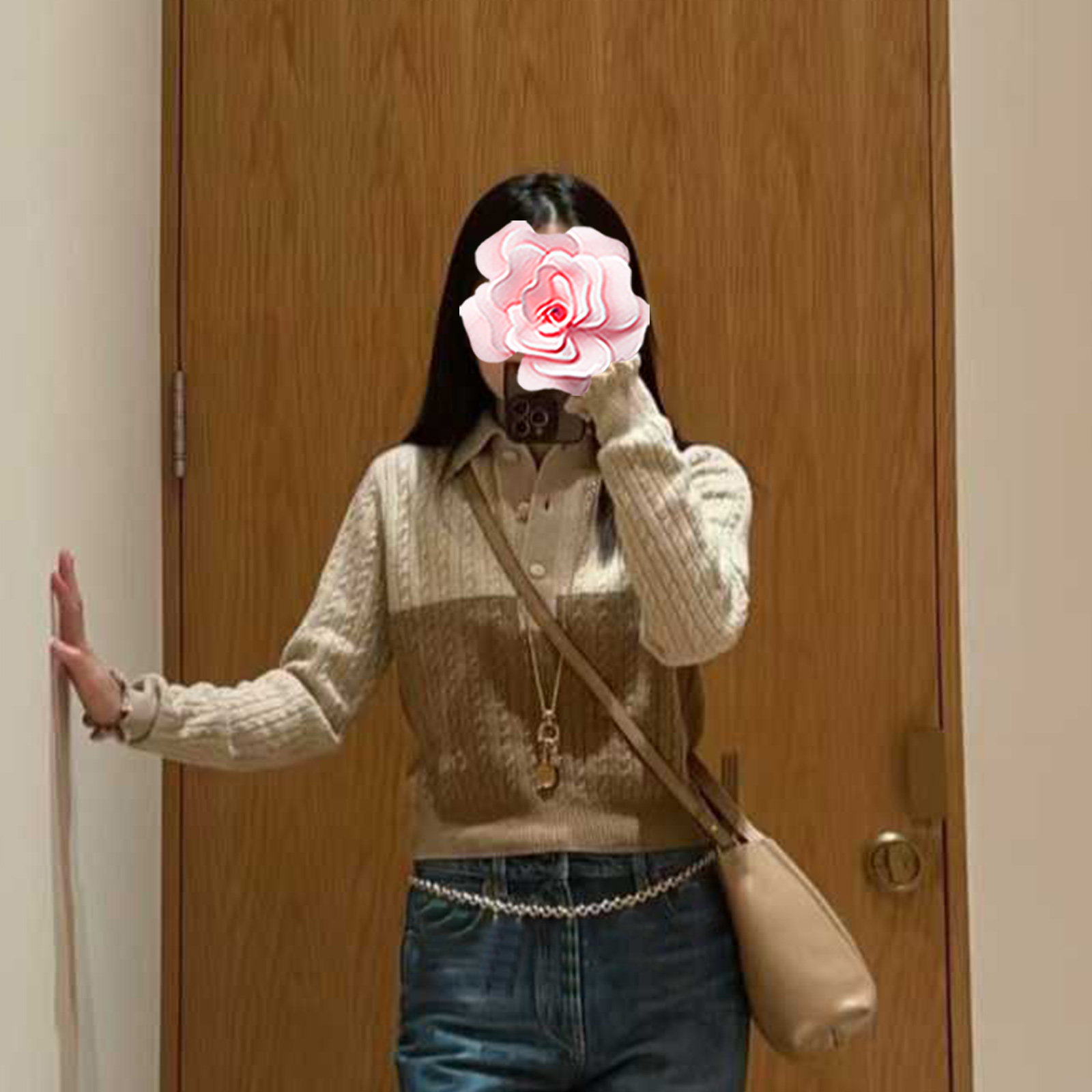 不退不换 原569 特惠379 25新款 花边POLO领 撞色扭花羊毛针织衫,女装/女士精品,毛针织衫,淘宝优惠券,粉丝福利购,淘宝优惠卷