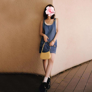 不退不换 原499 特惠259 24新款 邓恩熙同款 工装口袋牛仔连衣裙