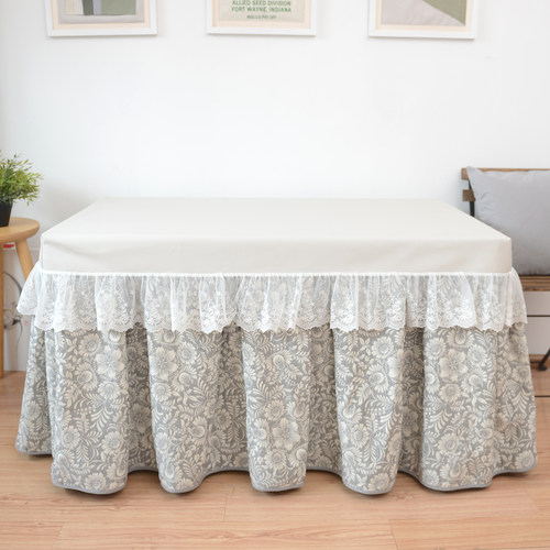 LUTO纯棉提花防油皮盖加绒烤火罩