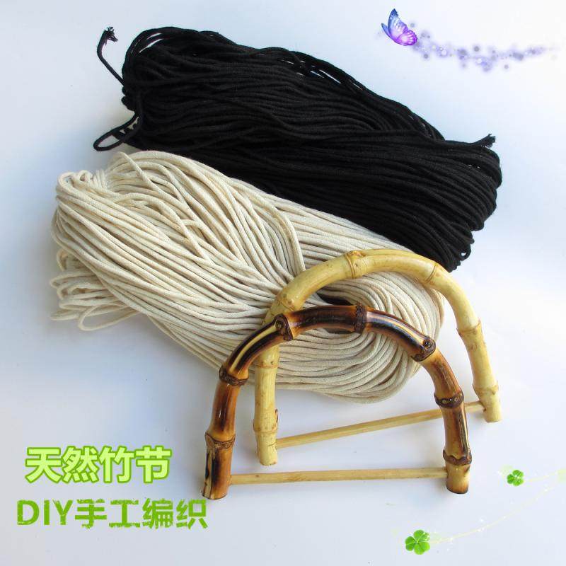 天然竹节根D型竹手提 竹手挽 DIY手工包包竹藤圆形把手 包袋手柄