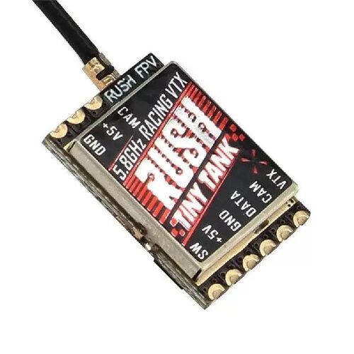 RUSHFPV TINY TANK 5V供电 350mw 48频点 nano图传穿越机