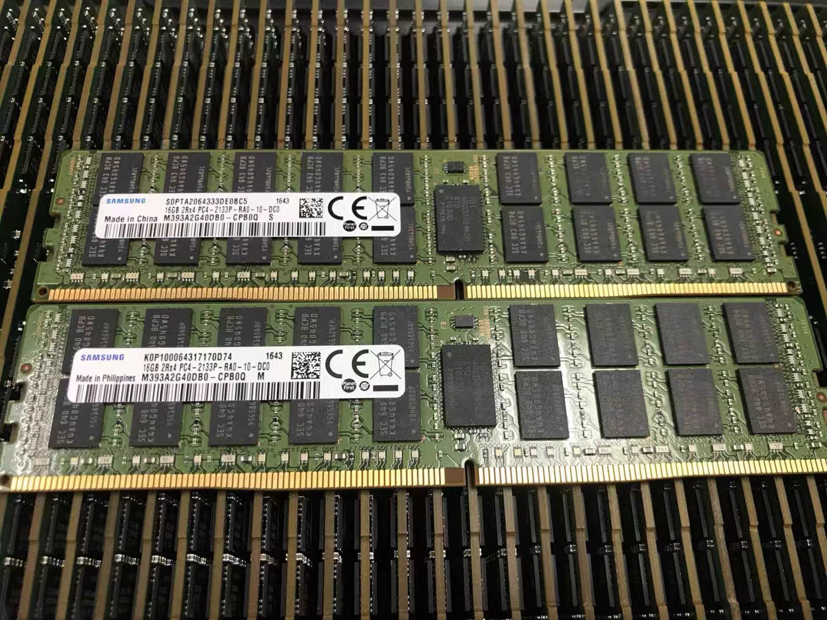 三星M393A2G40DB0-CPB0Q 16G 2RX4 PC3-2133P-RA0 DDR4服务器内存