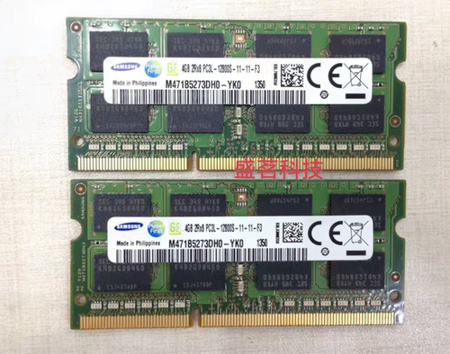 三星DDR3L 4G 2RX8 PC3L-12800S M471B5273DH0-YK0笔记本内存1600