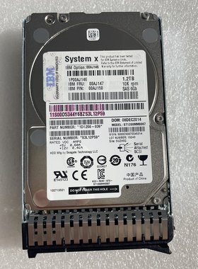 IBM 00AJ146 00AJ147 00AJ148/150 1.2T 10K SAS 2.5 6Gb HDD硬盘