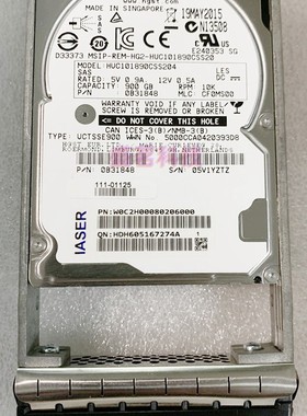 NetApp 浪潮AS500H AS1000G6 900G 2.5寸 SAS 111-01125 存储硬盘