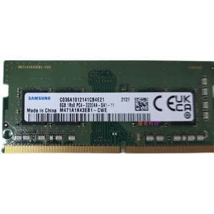 PC4 1RX8 3200AA SA1 CWE 三星DDR4 11笔记本内存M471A1K43EB1