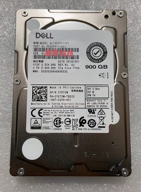 DELL AL14SXB90ENY YKT0W 0YKT0W 900G 15K SAS 2.5 12G R740硬盘