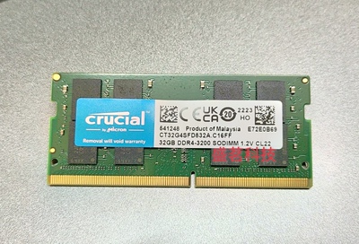 crucial/英睿达 CT32G4SFD832A 32G DDR4-3200 SODIMM 1.2V内存条