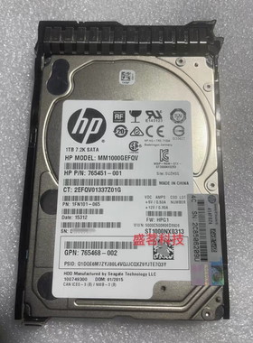 HP 656108 MM1000GFJTE 832510-001 625618-006 1T 2.5 SATA 硬盘