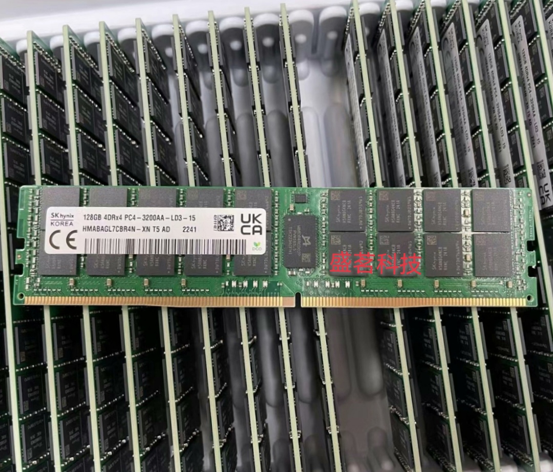 SK海力士128G 4DRX4 PC4-3200AA  HMABAGL7CBR4N-XN LRDIMM内存条