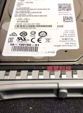 Cisco UCS-HD300G10K12N 300GB 10K 12G SAS 2.5 M5服务器硬盘