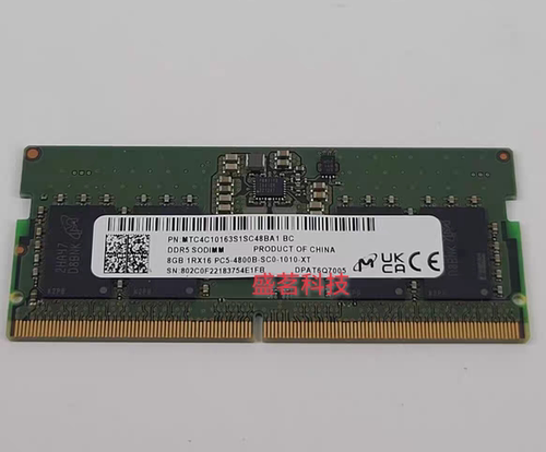 MT美光DDR5 8GB 1RX16 PC5-4800笔记本内存条MTC4C10163S1SC48BA1