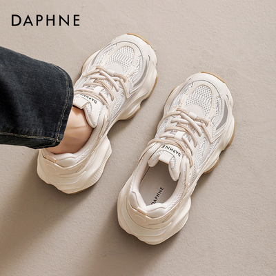 达芙妮休闲厚底老爹鞋透气运动鞋