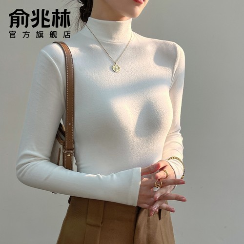 超好看磨毛紧身打底衫女2025新款