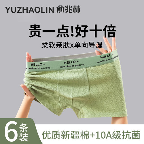 男士内裤纯棉10A抗菌平角