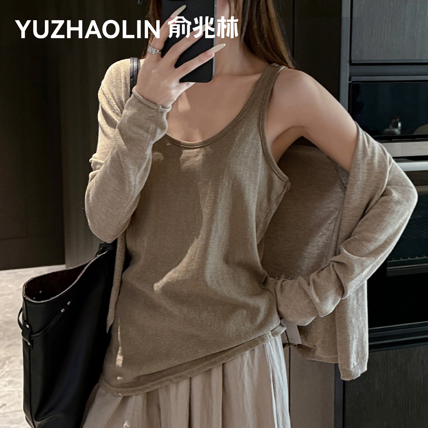 棉麻无袖背心女夏外穿工字上衣图片