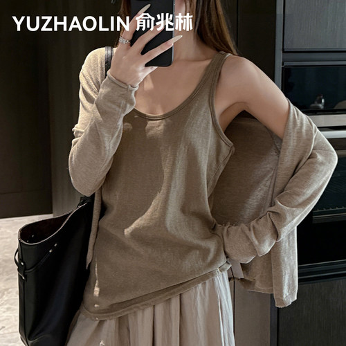 棉麻无袖背心女夏外穿工字上衣
