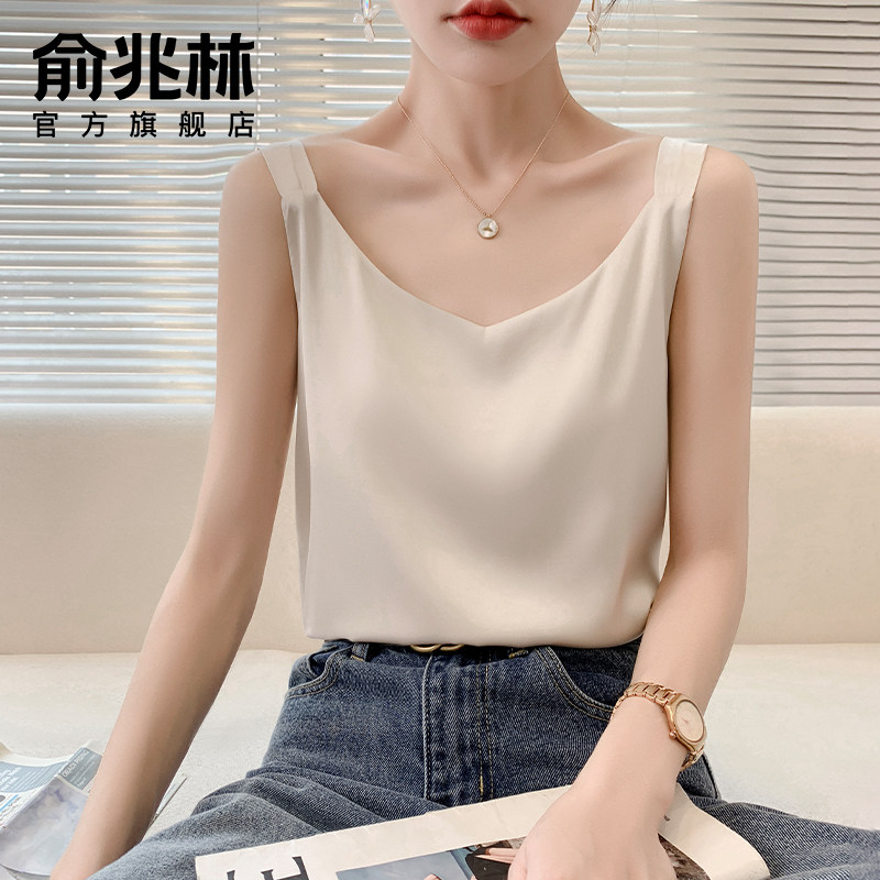 宽肩吊带背心女士外穿春夏季薄款2026新款宽松法式西装内搭打底衫