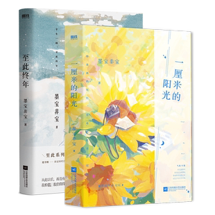 【2册套装】一厘米的阳光+至此终年 墨宝非宝一生一世美人骨江南老后新作言情青春文学小说实体书磨铁图书正版书籍