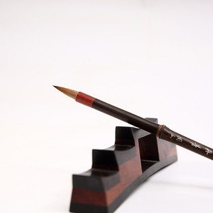 周文毛笔 笔墨丹青 狼毫兼毫毛笔  适用中小幅行草楷书 兰竹花卉