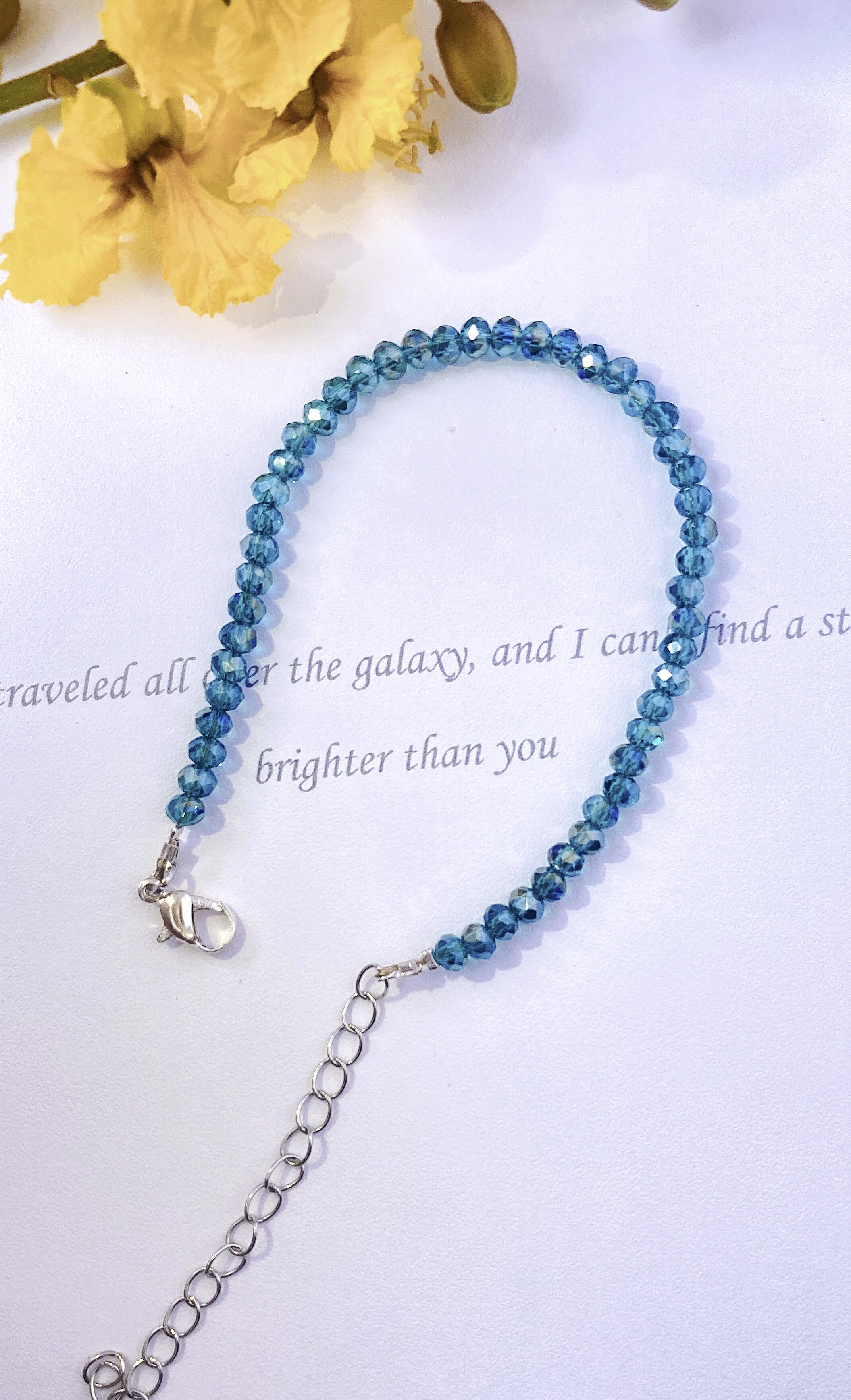 森鹿姑娘-手工制作-进口水晶手链小众设计轻奢款简约韩版手链礼物