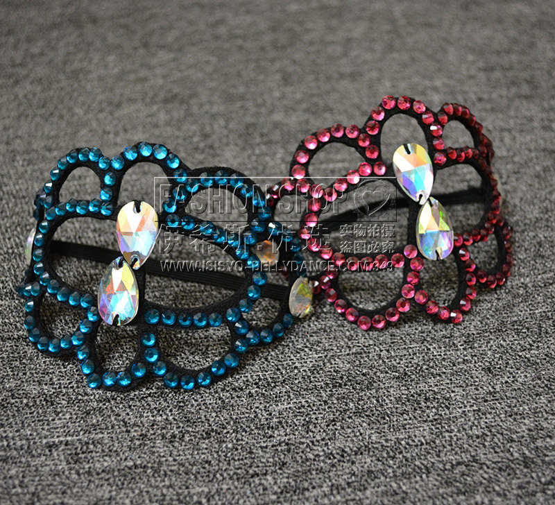 伊西斯人气肚皮舞演出服套装练习表演服水晶配饰臂环EH025实拍