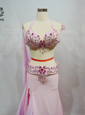 2021新款肚皮舞大码演出服套装成人女c表演包臀性感鱼尾大摆裙