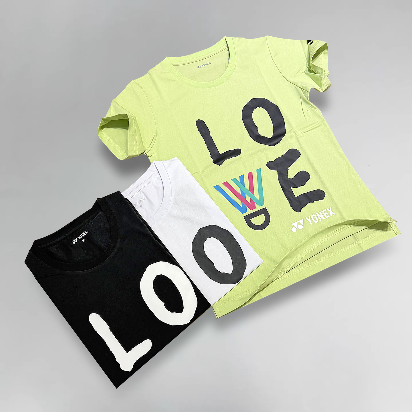 YONEX尤尼克斯羽毛球服男女情侣款上衣文化衫T恤棉料运动休闲透气