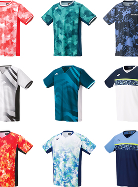 新品YONEX尤尼克斯yy羽毛球服男大赛服T恤安赛龙速干10575/16697