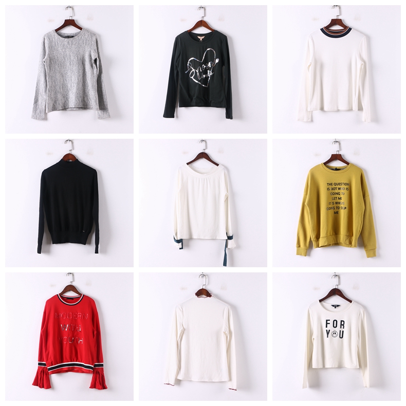 单件系列 春秋新款库存折扣多款式女式韩版休闲百搭针织上衣D765