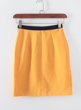 MC系列 春夏新品品牌女装库存折扣针织短裙松紧腰半裙S2958C