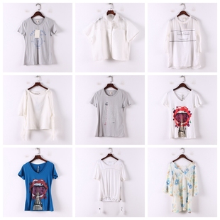 单件系列 春夏新款品牌库存折扣多款式街头风百搭休闲上衣D808