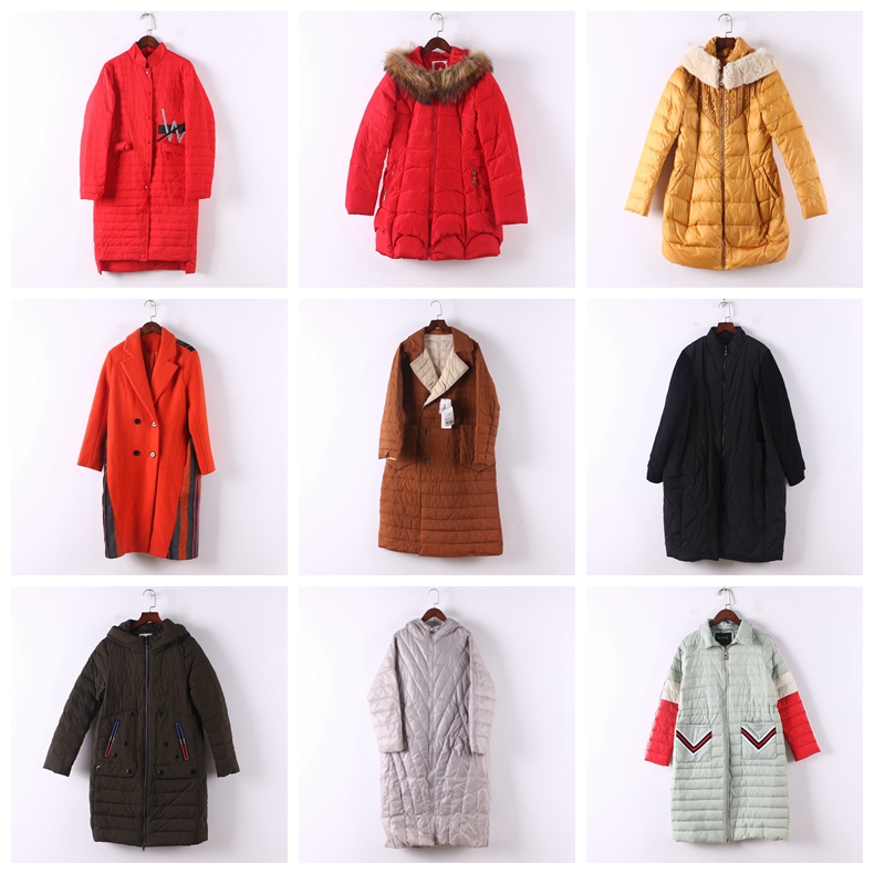 单件系列秋冬库存折扣中长款棉服