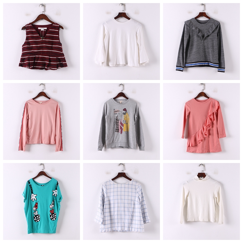 单件系列 春夏新款女装库存折扣多款式简约百搭休闲上衣女D817