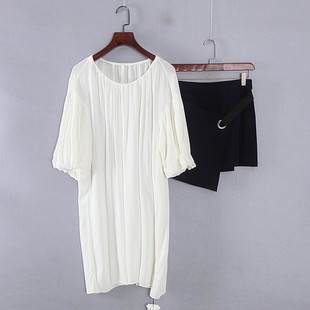 专柜女装 新款 库存折扣两件套半裙搭配连衣裙Y4902A 夏季 香蕉系列