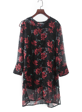 香蕉系列 春夏季新款专柜女装库存折扣黑花色点点连衣裙Y4485C