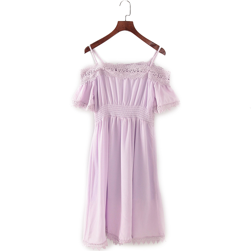 碧系列 夏季新款品牌女装库存折扣法式甜美吊带连衣裙F1780B