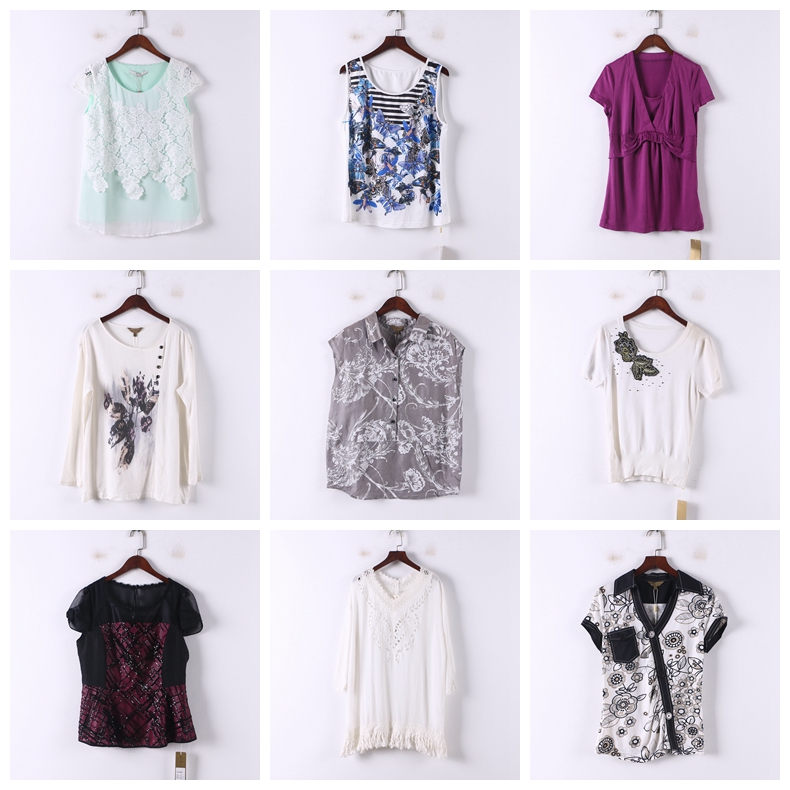 单件系列 春夏新款品牌库存折扣多款式韩版百搭女式上衣D945