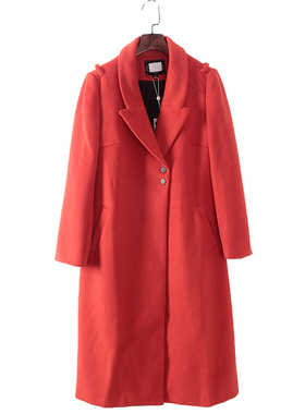 灵系列 秋冬新款品牌女装库存折扣时尚气质中长款大衣F1005