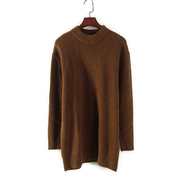 春秋款长袖高端毛衣橄榄绿