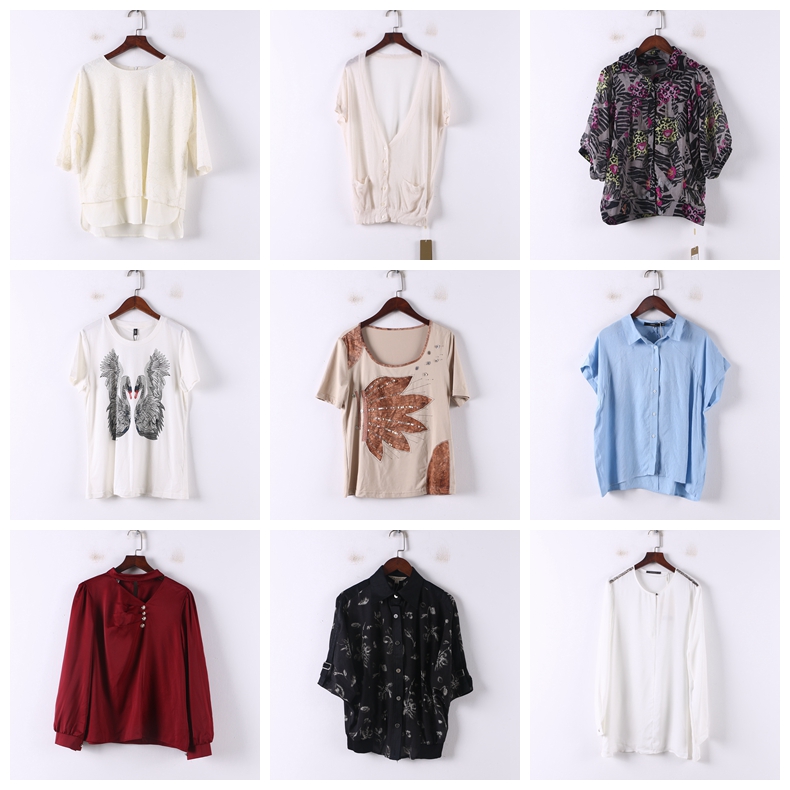 单件系列 春夏新款品牌库存折扣多款式休闲通勤女式上衣D947