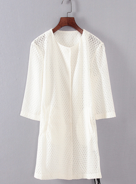 品牌系列 新品春秋款专柜女装库存折扣通勤微透白色风衣F1420C