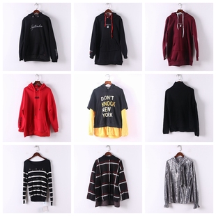 新款 潮牌韩版 春秋女装 式 学生休闲上衣D616 库存折扣多款 单件系列