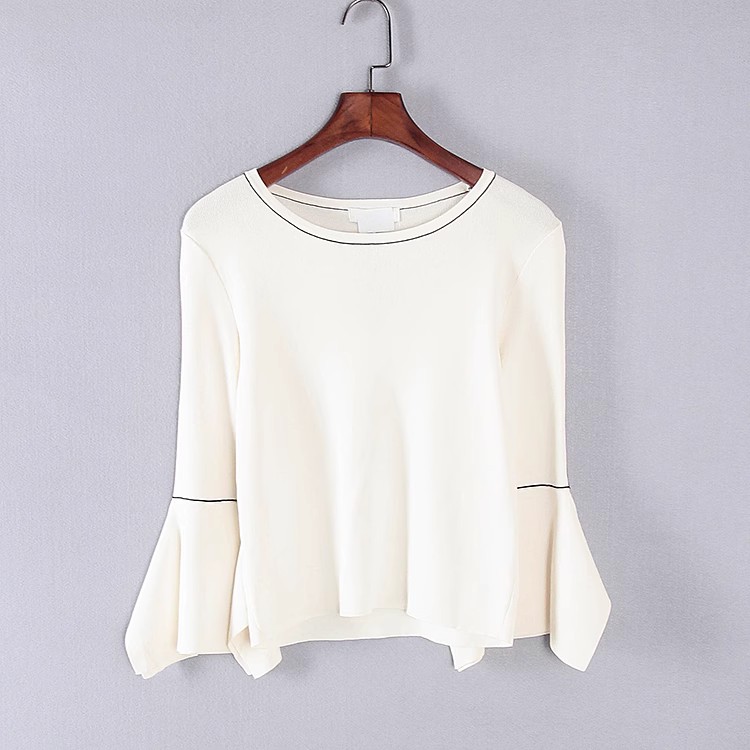 莉系列套头圆领套头针织衫