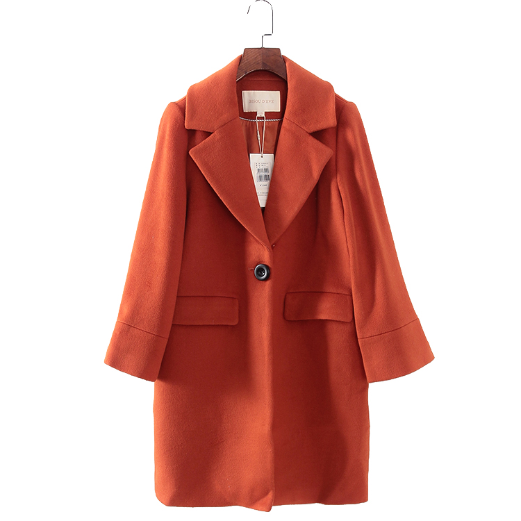 碧系列时尚百搭毛呢外套